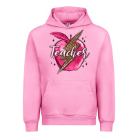 Fuchsia Pink teacher lightning bolt valentine s day Urban Hoodie - MaliasSmallBusiness