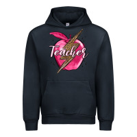 Navy teacher lightning bolt valentine s day Urban Hoodie - MaliasSmallBusiness