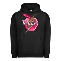 Pigment Black teacher lightning bolt valentine s day Urban Hoodie - MaliasSmallBusiness