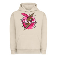 Pigment French Oak teacher lightning bolt valentine s day Urban Hoodie - MaliasSmallBusiness