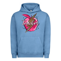 Pigment Pebble Blue teacher lightning bolt valentine s day Urban Hoodie - MaliasSmallBusiness