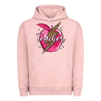 Pigment Salmon teacher lightning bolt valentine s day Urban Hoodie - MaliasSmallBusiness