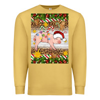 Antique Gold christmas pig Premium Sweatshirt - Artiststas