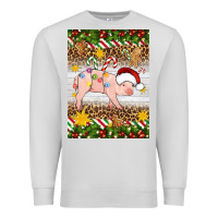 Dove Grey christmas pig Premium Sweatshirt - Artiststas