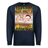 Navy christmas pig Premium Sweatshirt - Artiststas