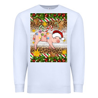 White christmas pig Premium Sweatshirt - Artiststas