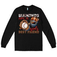 Black diamonds are a girls best friend baseball Long Sleeve Tee - texasbilliewilder
