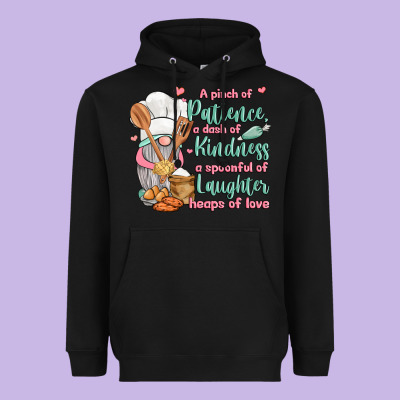 A Pinch Of Patience A Dash Of Kindness A Spoonful Heavyweight Hoodie Designed By Jahusdesignshop