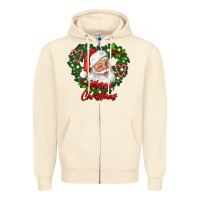 Sandshell merry christmas santa Zipper Hoodie - RanaPortraitStore