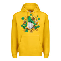 Lemon st patrick's day shamrock sunflowers gnome Premium Hoodie - MaliasSmallBusiness