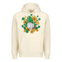 Sandshell st patrick's day shamrock sunflowers gnome Premium Hoodie - MaliasSmallBusiness