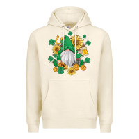 Tofu st patrick's day shamrock sunflowers gnome Premium Hoodie - MaliasSmallBusiness