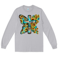 Moon Dust faith sunflower cross Long Sleeve Tee - Zillion Design Studio