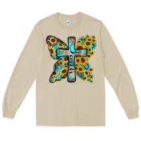Mushroom faith sunflower cross Long Sleeve Tee - Zillion Design Studio
