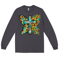 Smoke faith sunflower cross Long Sleeve Tee - Zillion Design Studio