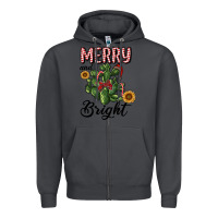 Smoke merry and bright with cactus Zipper Hoodie - RanaPortraitStore