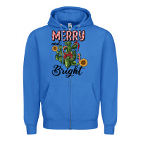 True Royal merry and bright with cactus Zipper Hoodie - RanaPortraitStore