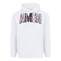 White amen Heavyweight Hoodie - JahusDesignShop