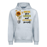 Heather Grey break your limits Urban Hoodie - MaliasSmallBusiness