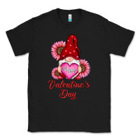 Black happy valentine's day gnomes with sunflower Classic Tee - RanaPortraitStore