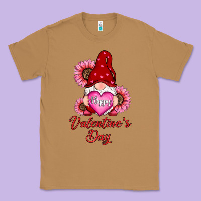 Happy Valentine's Day Gnomes With Sunflower Classic Tee Designed By Ranaportraitstore