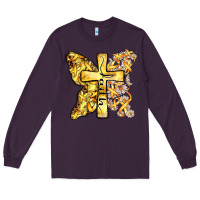 Plum faith child cancer cross Long Sleeve Tee - Zillion Design Studio