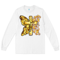 White faith child cancer cross Long Sleeve Tee - Zillion Design Studio