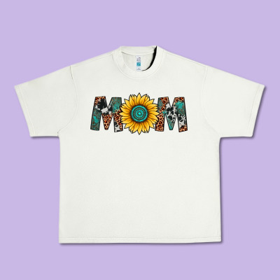 Sunflower Mom Urban Heavy Tee Designed By Artiststas