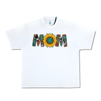 White sunflower mom Urban Heavy Tee - Artiststas