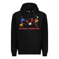Black i'm a hot mess,always stressed,and proudly a baseb Premium Hoodie - MaliasSmallBusiness
