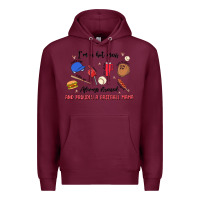 Burgundy i'm a hot mess,always stressed,and proudly a baseb Premium Hoodie - MaliasSmallBusiness