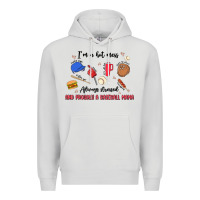 Dove Grey i'm a hot mess,always stressed,and proudly a baseb Premium Hoodie - MaliasSmallBusiness