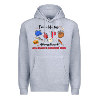 Heather Grey i'm a hot mess,always stressed,and proudly a baseb Premium Hoodie - MaliasSmallBusiness