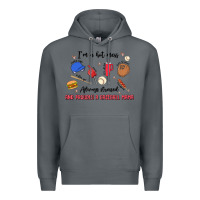 Rock i'm a hot mess,always stressed,and proudly a baseb Premium Hoodie - MaliasSmallBusiness
