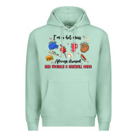 Seafoam i'm a hot mess,always stressed,and proudly a baseb Premium Hoodie - MaliasSmallBusiness