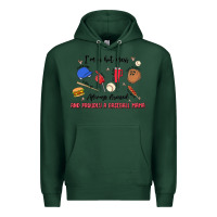 Sports Green i'm a hot mess,always stressed,and proudly a baseb Premium Hoodie - MaliasSmallBusiness