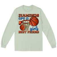Matcha diamonds are a girls best friend basketball Long Sleeve Tee - texasbilliewilder