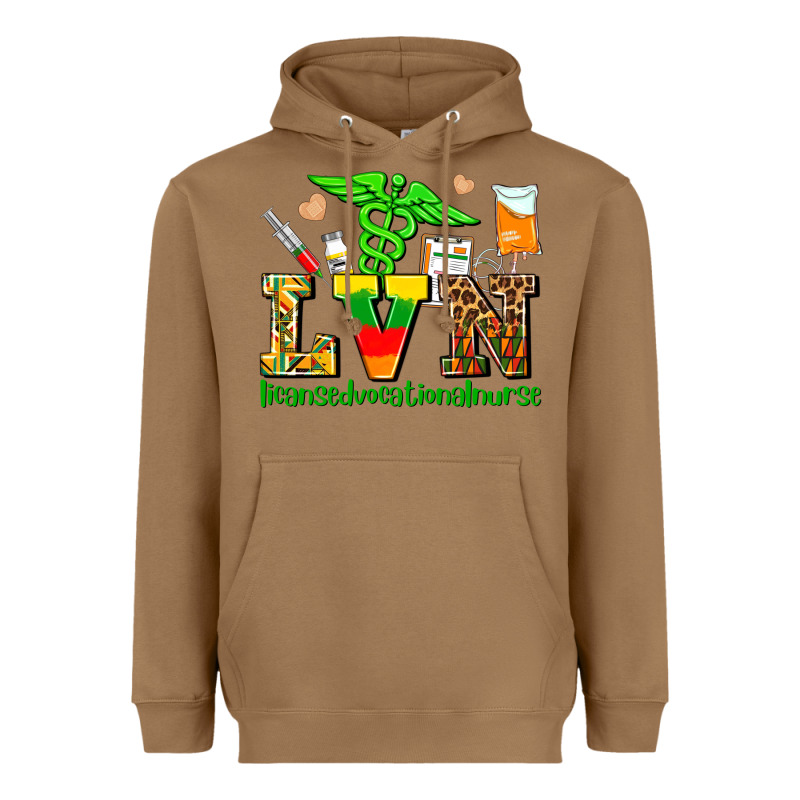 Lvn Juneteenth Licensed Vocational Nurse With Croc Heavyweight Hoodie by AdoDesignShop | Teevron