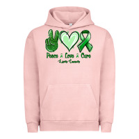 Pigment Salmon Peace love cure Liver Cancer Urban Hoodie - NancyCooperArtShop