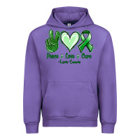 Tulip Peace love cure Liver Cancer Urban Hoodie - NancyCooperArtShop