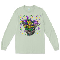 Matcha Mardi gras mask french bulldog Long Sleeve Tee - RanaPortraitStore
