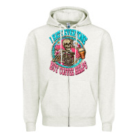 Oatmeal Heather i hate everyone but coffee helps Zipper Hoodie - Zillion Design Studio