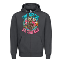 Smoke i hate everyone but coffee helps Zipper Hoodie - Zillion Design Studio