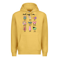 Antique Gold gos says ı am easter Premium Hoodie - MaliasSmallBusiness