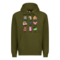 Army Green gos says ı am easter Premium Hoodie - MaliasSmallBusiness