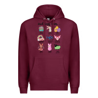 Burgundy gos says ı am easter Premium Hoodie - MaliasSmallBusiness