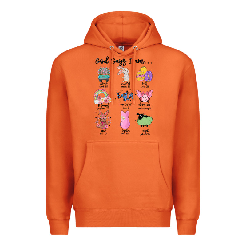 Gos Says ı Am Easter Premium Hoodie by MaliasSmallBusiness | Teevron