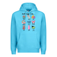 Ocean Blue gos says ı am easter Premium Hoodie - MaliasSmallBusiness