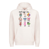 Pale Pink gos says ı am easter Premium Hoodie - MaliasSmallBusiness