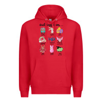 Red gos says ı am easter Premium Hoodie - MaliasSmallBusiness